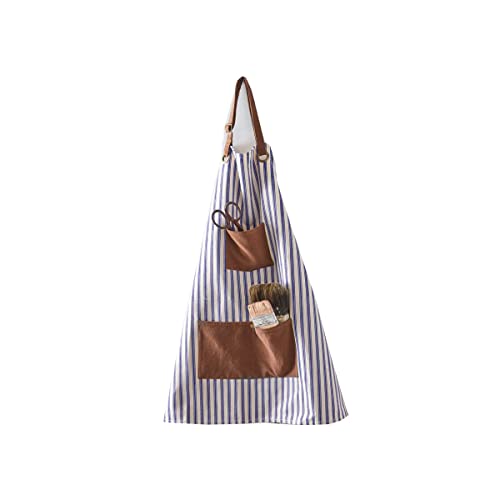 CTW Colonial Tin Works 510463 Blue Striped Canvas Utility Apron, 32-inch Height