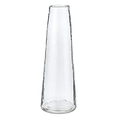 Creative Brands 47th & Main Tapered Glass Decorative Vase, 12.25" Tall, Clear