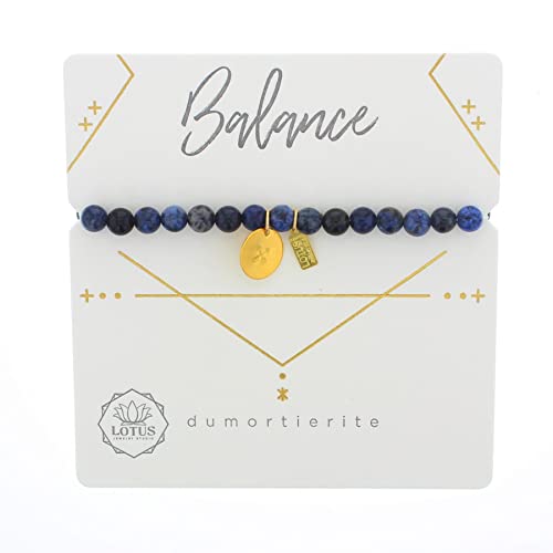 Lotus Jewelry Studio Ethos Bracelets with Sentiment Card (Dumortierite, Balance)