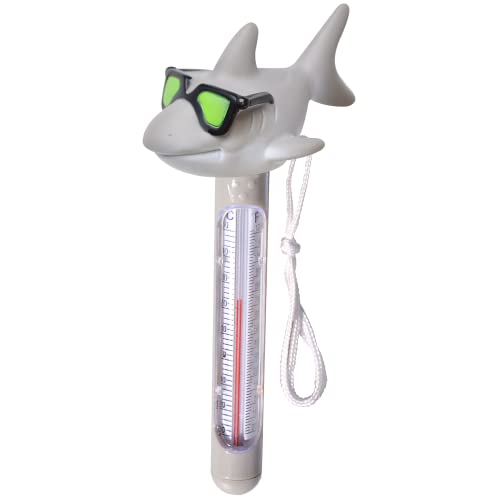 HydroTools by Swimline Soft Top Cool Shark Pool Thermometer and Cord