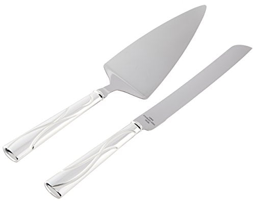 Lenox Bridal Adorn Cake Knife and Server, Silver - 837359