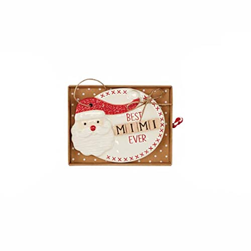 Mud Pie Ceramic "Mimi" Ornament, 3.5" x 5"