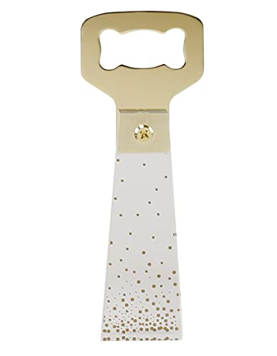 DesignStyles Beer & Can Bottle Opener, Acrylic worded (Gold)
