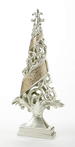 Delton 5762-0 Silver Ornate Tree,16-inch Height, Resin