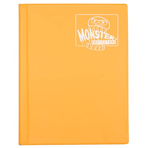 Monster Protectors Store 4 Pocket Trading Card Album-20 Side Loading, Theft Deterrent, Padded Pages for Extra Protection- Deluxe Binder Holds 160 Yugioh, MTG, Magic The Gathering, Pok√©mon & Sport Cards-Matte Sunflower