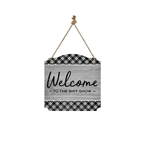 Carson Home 24882 Welcome Shit Show Wall D‚Äö√†√∂‚àö√ñ‚Äö√†√∂¬¨‚à´‚Äö√†√∂¬¨‚àûcor, 12-inch Square, Metal