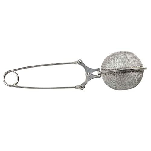 Tablecraft 10964 Tea Ball Infuser for Loose Tea Leaves, 6.25-inch Length, Stainless Steel and Wire