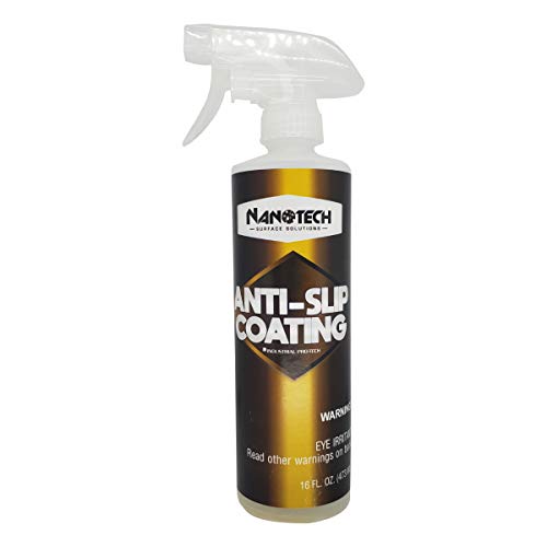 Nanotech Surface Solutions Anti-Slip Coating Non-Slip Floor Treatment for Ceramic, Porcelain Tiles, Works in Minutes, Indoor Outdoor, Reduces Slip & Fall Accidents Due to Wet Floors (16 Oz.)
