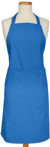 M√úkitchen M√úapron is 100% Cotton | Stylish Cooking Apron with Pockets for Women and Men | Machine Washable and Durable | Adjustable Neck and Extra-Long Waist Ties | Blueberry