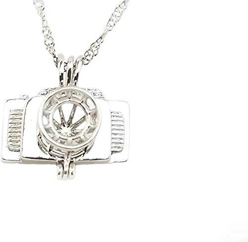 Puka Creations Camera Pendant With 16" Necklace Chain Love Wish Pearl Kit