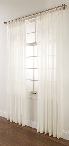 Belle Maison Stylemaster Splendor Pinch Pleated Drapes Pair, 2 of 48" by 84", Beige
