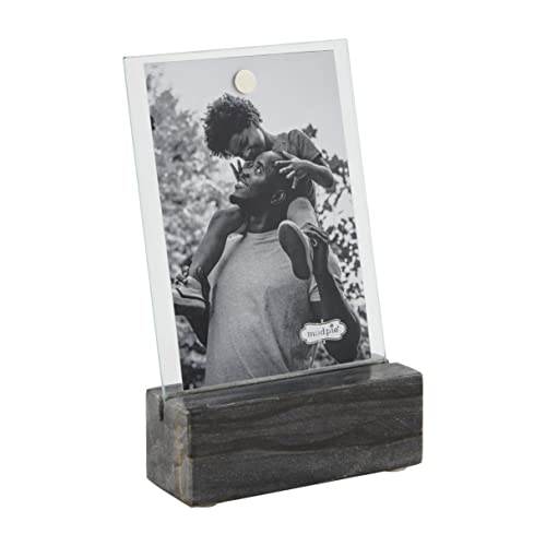 Mud Pie Marble Stand Frame, Gray, 5" x 7"