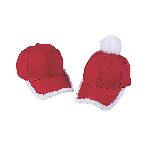 Fun Express Christmas Baseball Hats for HIM and HER - Apparel Accessories - 2 Pieces