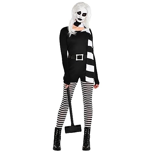 Party City Alice The Psycho Halloween Costume for Women, Large (10-12), Includes Jumpsuit, Scarf and Wig