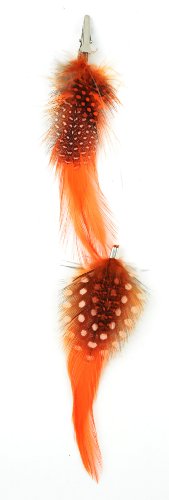 Midwest Design Designer Feathers 12800 Feather Hair Extension, Hackle/Guinea