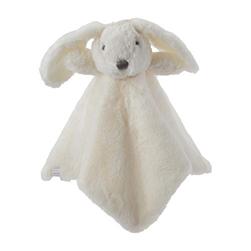 Mud Pie Plush Bunny Woobie, 11" x 6", White