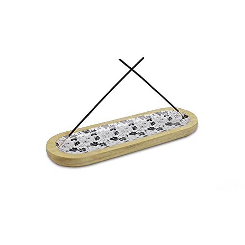 Aakriti Gallery Wooden Incense Holder Wood | Exclusive 2-in-1 Multitasking Design | Natural & 100% Eco-Friendly | Perfect for Housewarming, Christmas, Birthday, (Blossom)