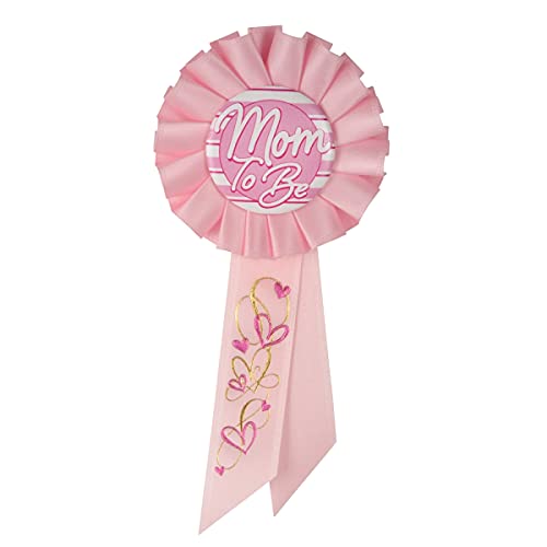Beistle RS553P Mom to Be Rosette, Pink