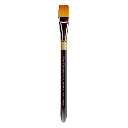 KINGART Original 9550A Series, Golden Taklon Aqua Wash, Size 3/4, Acrylic/Gold