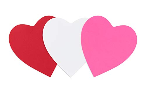 Hygloss Products Heart Shape Paper Cut-Outs for Arts and Crafts-Many Creative Uses-Valentine‚Äôs Day Activities-Red, Pink and White-6 Inches-Jumbo Pack-240 Pcs