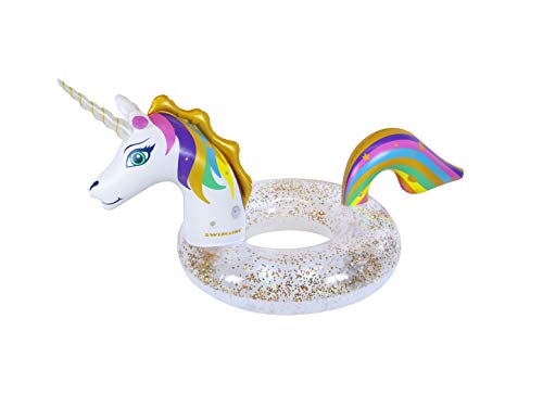 Swimline 90387 LED Unicorn Glitter Ring Pool Accessories, 68-inch Length