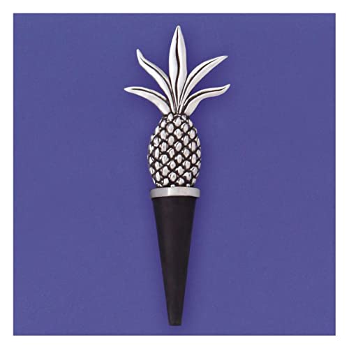 Basic Spirit D‚àö¬©cor Pineapple Bottle Stopper - Handmade Home Decoration for Gifts and Souvenirs, Wine and Beverage Kit Nature Fruit Lover