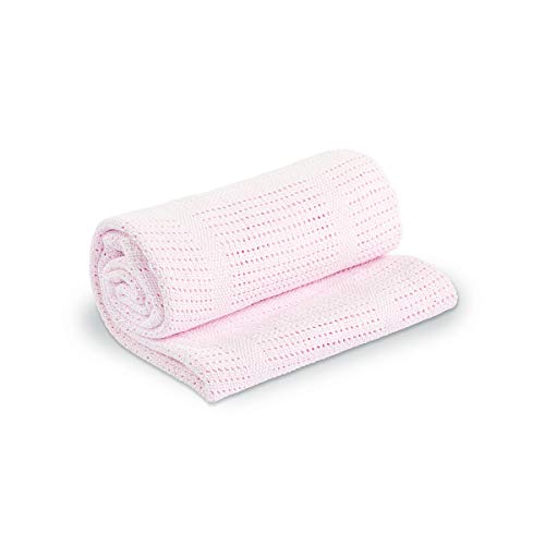 Mary Meyer lulujo Baby Cellular Baby Blanket, Pink