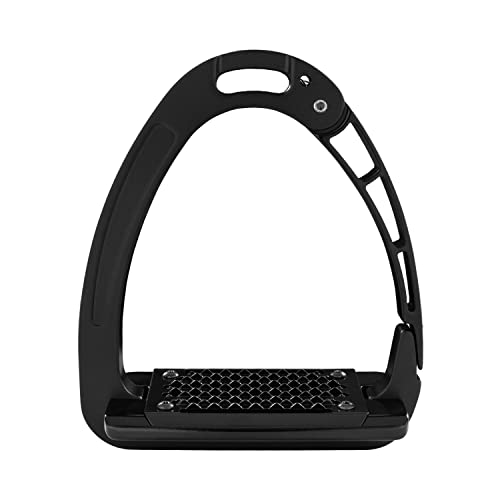 Acavallo Arena Aluplus Aluminium Stirrup, One Size, Black, Horse Equipment Accessories