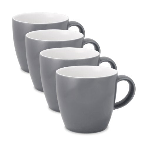 FORLIFE Uni Espresso/Oolong Tea Cup (Set of 4), 3.5 oz, Gray