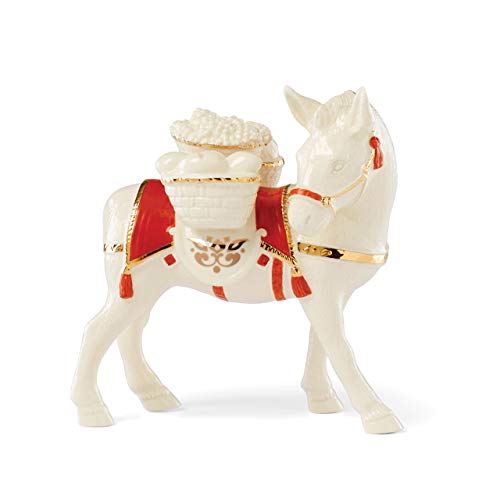 Lenox First Blessing Nativity Donkey Figurine, 0.68, Multi