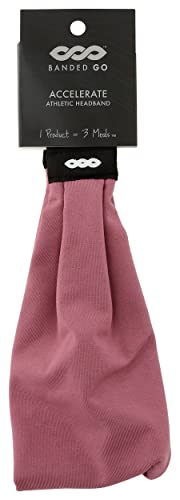 Banded Mauve Athletic Headband, 1 EA