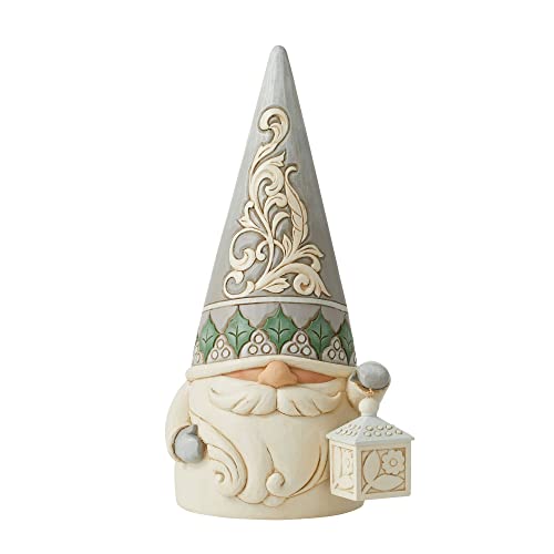 Enesco Jim Shore Heartwood Creek Woodland Gnome with Lantern Figurine, 12.2 Inch, Multicolor