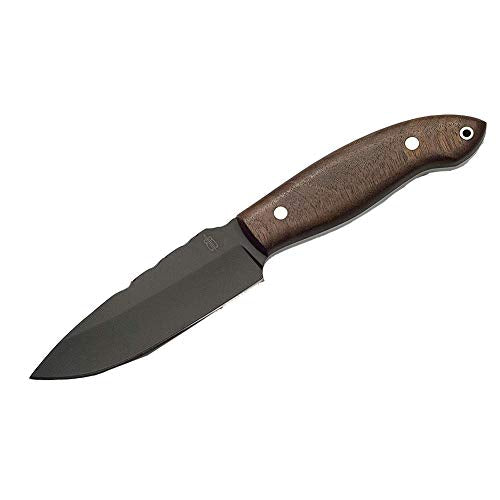 BnB Knives Buck n Bear Custom Handmade Fixed Blade Tactical Hunting Knife (Burl Wood Handle)