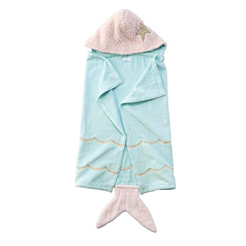 Mud Pie Mermaid Baby Hooded Towel, Cotton