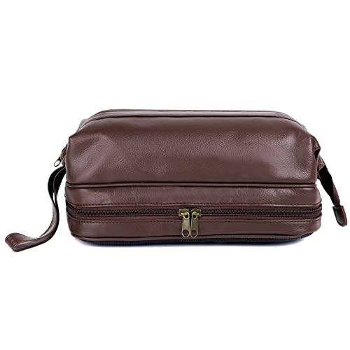 JYS Enterprise Dopp¬¨√Ü Jumbo Framed Travel Kit with Bonus Items Brown