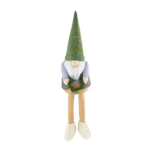 Mud Pie Garden Deluxe Dangle Gnome, 19" x 6", Small