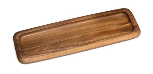 Lipper International Narrow Serving Tray, Brown