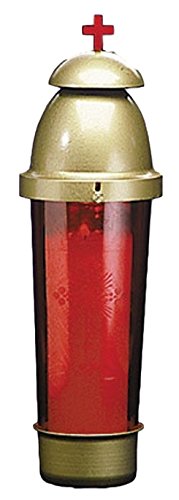 Creative Brands Church Supply Warehouse Red Cemetery Light with Gold Dome