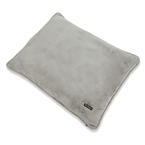 Nandog Pet Gear Large Pillow Pet Bed with Removable & Washable Cover for Dogs (Light Grey, Cloud)