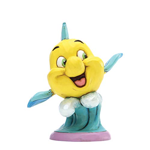 Enesco Disney Traditions by Jim Shore Flounder Personality Pose Figurine, 2-Inch High