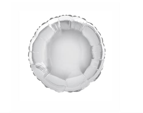 Unique Industries Unique Silver Round Mylar Party Balloon 18"