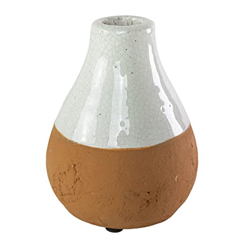 Foreside Home & Garden Terracotta Dipped Terracotta Bud Vase