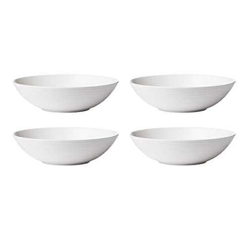 Lenox White Lx Collective Pasta Bowls, Set Of 4, 4.41