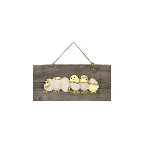 Ganz MG179591 Burlap Wall Decor (Chick, 13-inch Width)