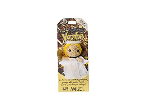 Watchover Voodoo - String Voodoo Doll Keychain ‚Äì Novelty Voodoo Doll for Bag, Luggage or Car Mirror - My Angel Voodoo Keychain, 5 inches