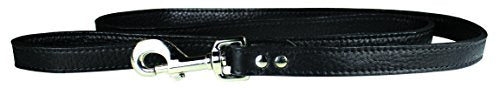 OmniPet 6274-BK Luxe Leather Dog Leash, Black