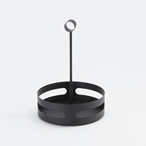 American Metalcraft - SCHB6 SCHB7 Black Steel Condiment Rack, 7", Round