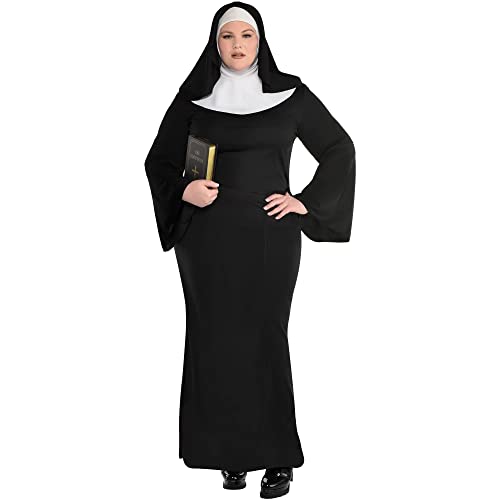 AMSCAN Holy Sister Nun Halloween Costume for Women, Plus Size, with Included Accessories