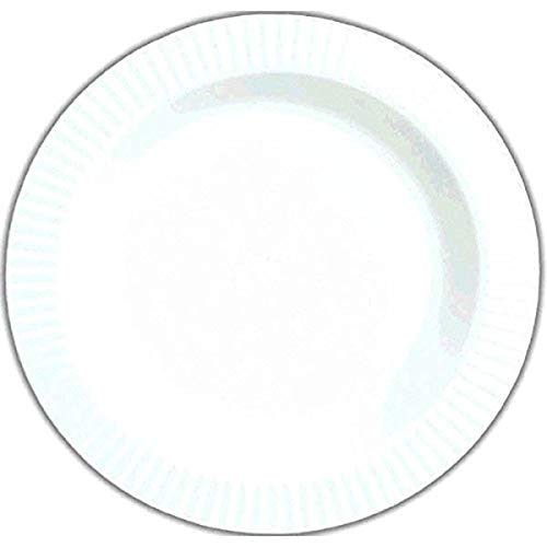 Amscan White Premium Plastic Round Plates | 7.5" | Pack of 32 | Party Supply
