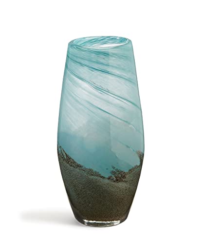 Giftcraft Decorative Blue and Coffee Vase-Small